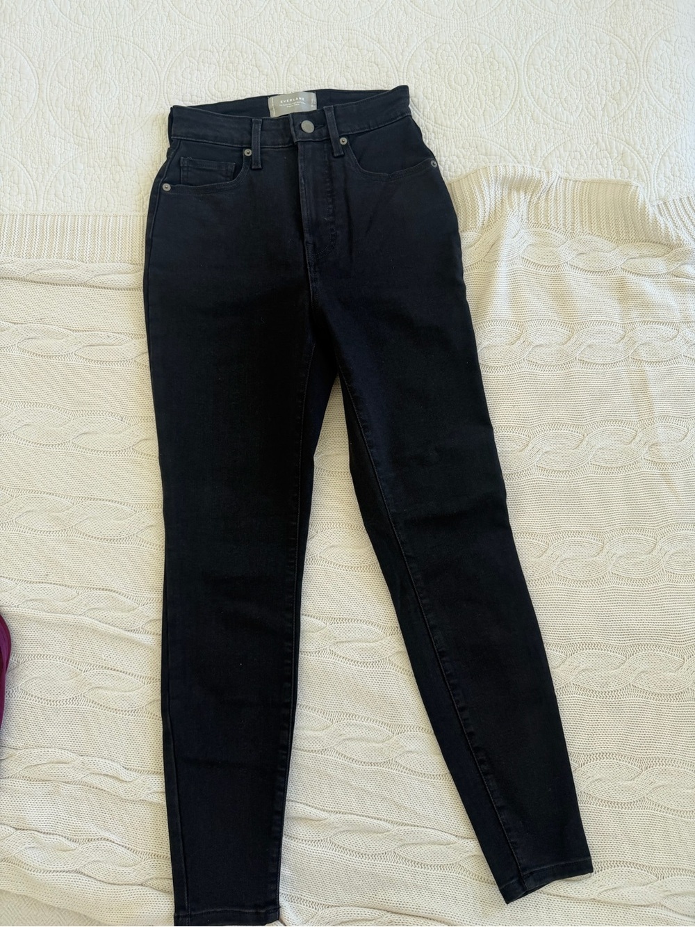 Everlane Black High-Rise Slim Jeans